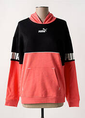 Sweat-shirt à capuche rose PUMA pour fille seconde vue