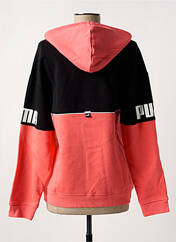 Sweat-shirt à capuche rose PUMA pour fille seconde vue