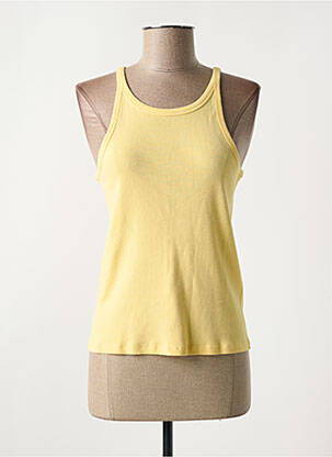 Top col rond jaune LEVI'S femme