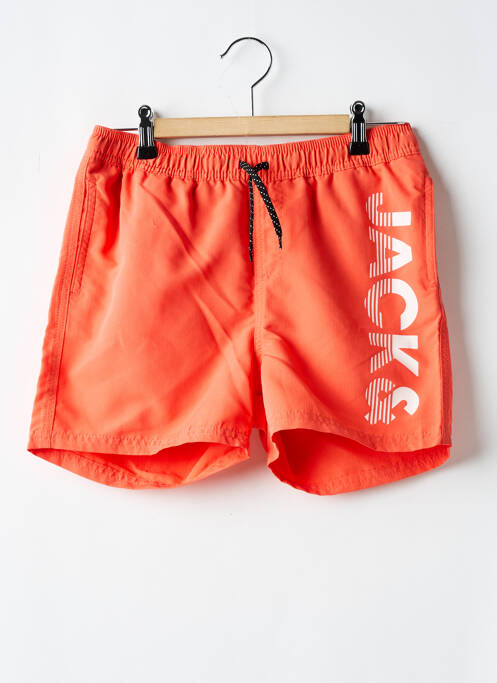 Short de bain orange JACK & JONES pour garçon