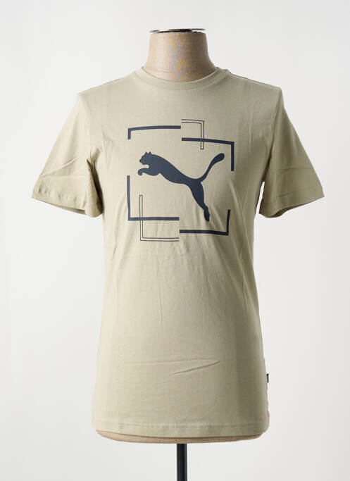 T-shirt vert PUMA pour homme