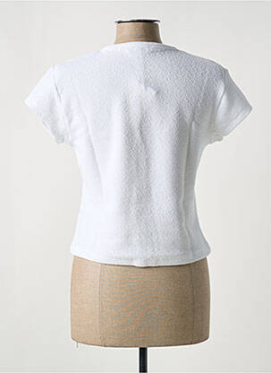 T-shirt col rond blanc CALVIN KLEIN femme