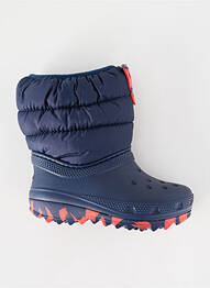 Bottes bout rond bout rond bleu CROCS enfant