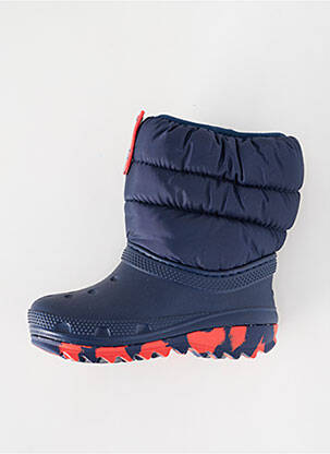 Bottes bout rond bout rond bleu CROCS enfant