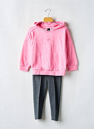 Ensemble de sport col rond rose ADIDAS fille