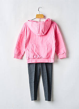 Ensemble de sport col rond rose ADIDAS fille