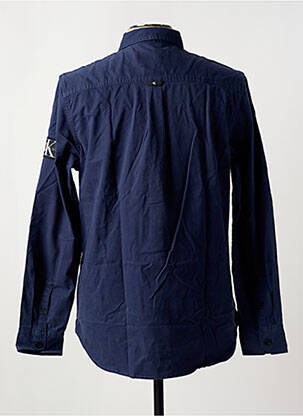 Chemise manches longues bleu CALVIN KLEIN homme