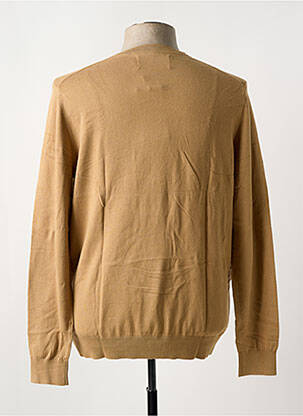 Pull col v marron CALVIN KLEIN homme
