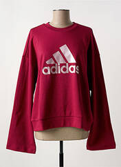 Sweat-shirt rouge ADIDAS pour femme seconde vue