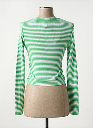 T-shirt col v vert NOISY MAY femme