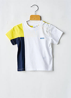 T-shirt col rond blanc HUGO BOSS garçon