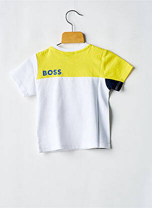 T-shirt col rond blanc HUGO BOSS garçon