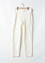 Pantalon droit blanc LA FEE MARABOUTEE pour femme seconde vue