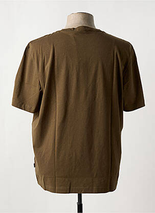 T-shirt col rond vert HUGO BOSS homme