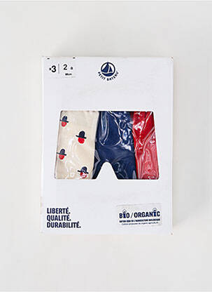 Boxer blanc PETIT BATEAU pour garçon