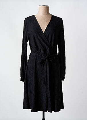 Robe courte col v noir LA FEE MARABOUTEE femme