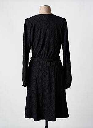 Robe courte col v noir LA FEE MARABOUTEE femme