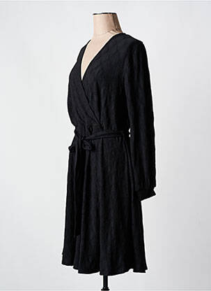 Robe courte col v noir LA FEE MARABOUTEE femme