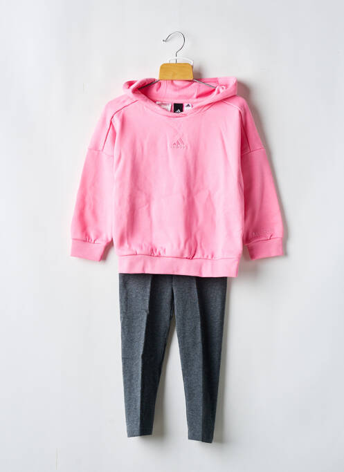 Ensemble de sport rose ADIDAS pour fille