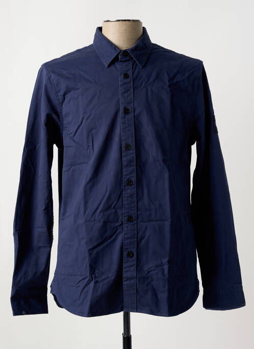 Chemise manches longues bleu CALVIN KLEIN homme