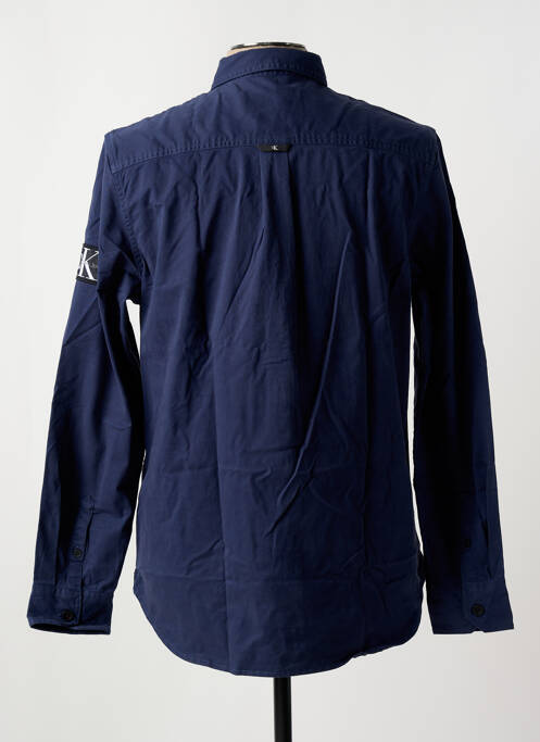Chemise manches longues bleu CALVIN KLEIN homme