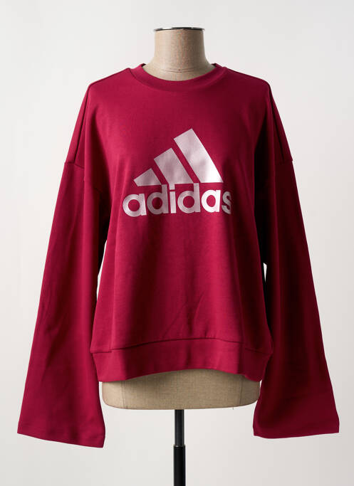Sweat-shirt rouge ADIDAS pour femme