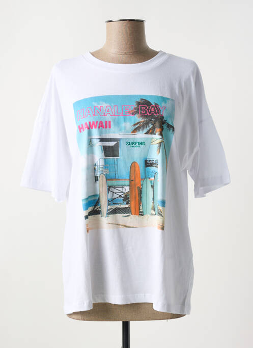 T-shirt blanc NOISY MAY pour femme
