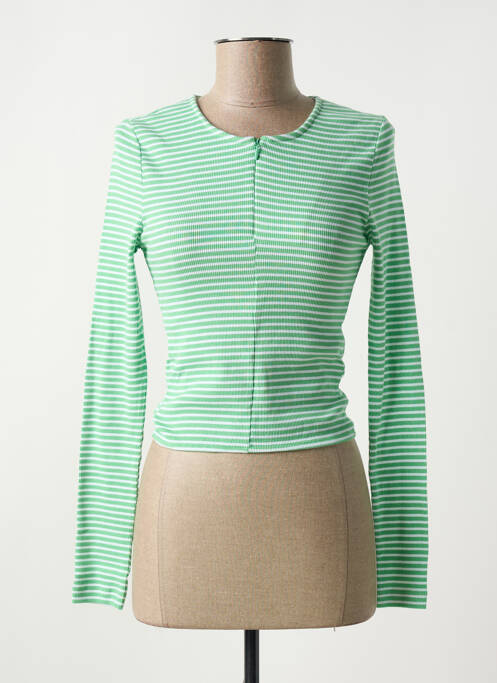 T-shirt vert NOISY MAY pour femme