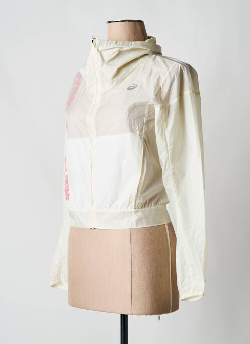 Coupe-vent blanc ASICS pour femme