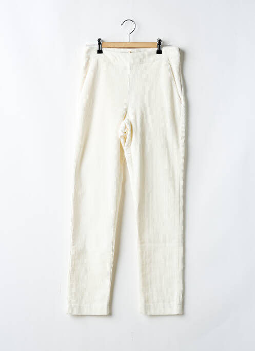 Pantalon droit blanc LA FEE MARABOUTEE pour femme