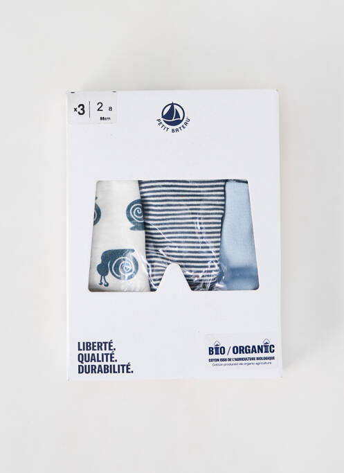 Boxer blanc PETIT BATEAU pour garçon