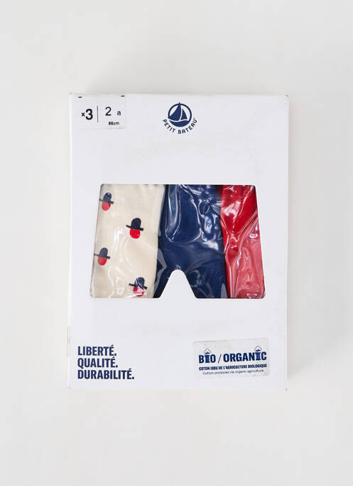 Boxer blanc PETIT BATEAU pour garçon