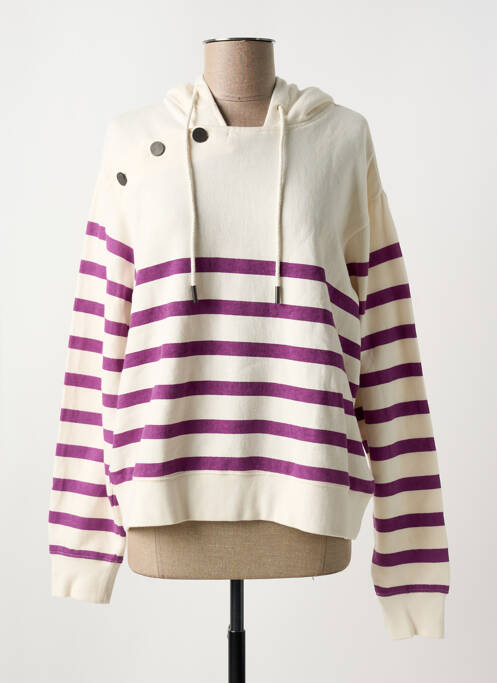 Sweat-shirt à capuche violet STELLA FOREST pour femme