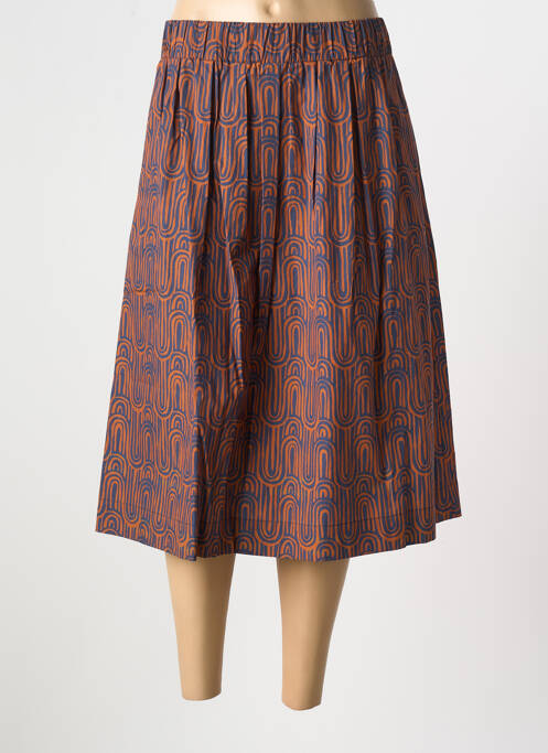 Jupe mi-longue rouge LA FEE MARABOUTEE pour femme