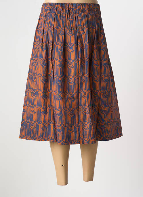 Jupe mi-longue rouge LA FEE MARABOUTEE pour femme