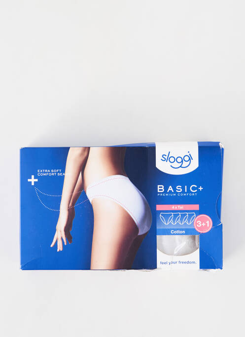 Culotte haute blanc SLOGGI pour femme