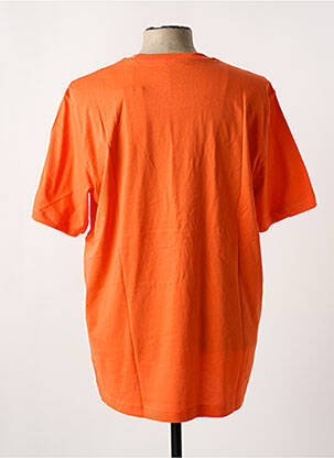 T-shirt col rond orange ADIDAS homme
