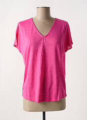 T-shirt rose VILA pour femme seconde vue