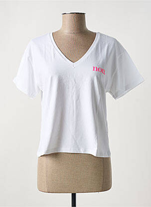 T-shirt blanc PIECES pour femme