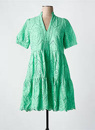 Robe courte col v vert Y.A.S femme