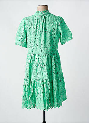 Robe courte col v vert Y.A.S femme