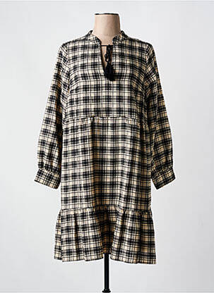 Robe courte col v noir LA FEE MARABOUTEE femme