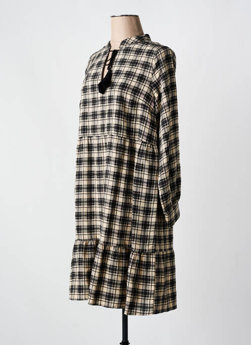 Robe courte noir LA FEE MARABOUTEE pour femme