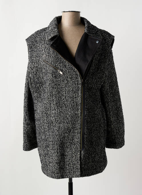 Manteau court noir IKKS pour femme