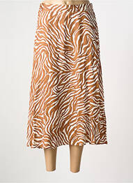 Jupe mi-longue marron STELLA FOREST femme