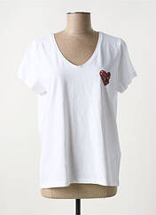 T-shirt blanc PIECES pour femme seconde vue