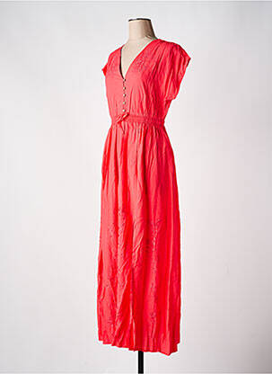 Robe longue col v rouge Y.A.S femme