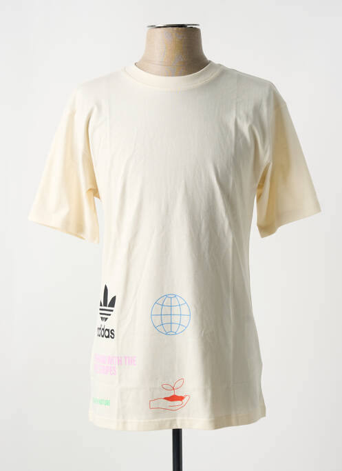 T-shirt blanc ADIDAS pour homme