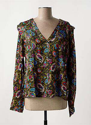 Top col v noir VILA femme