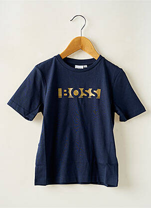 T-shirt col rond bleu HUGO BOSS garçon